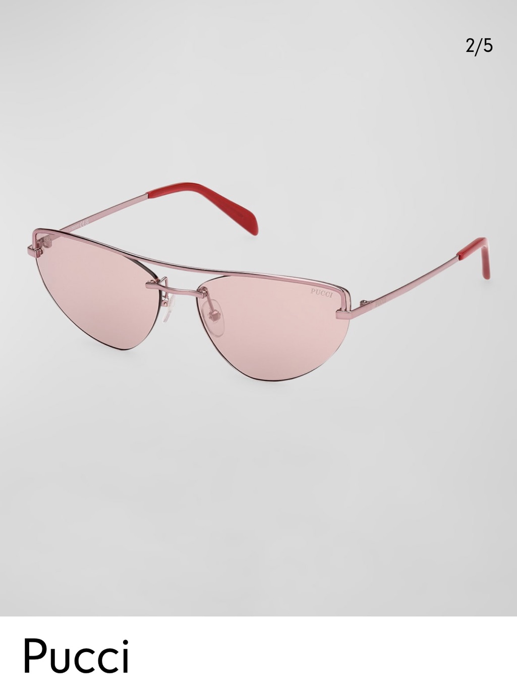 Pink Pucci â90âsâ Sunglasses